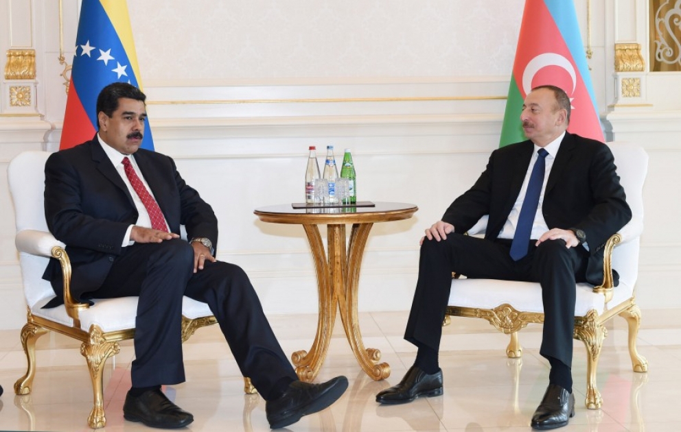 President Ilham Aliyev met with Venezuelan President Nicolas Maduro VIDEO