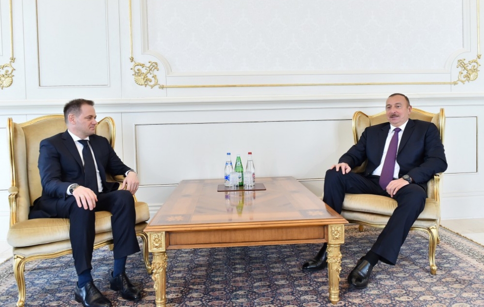 President Ilham Aliyev received credentials of incoming Albanian Ambassador VIDEO