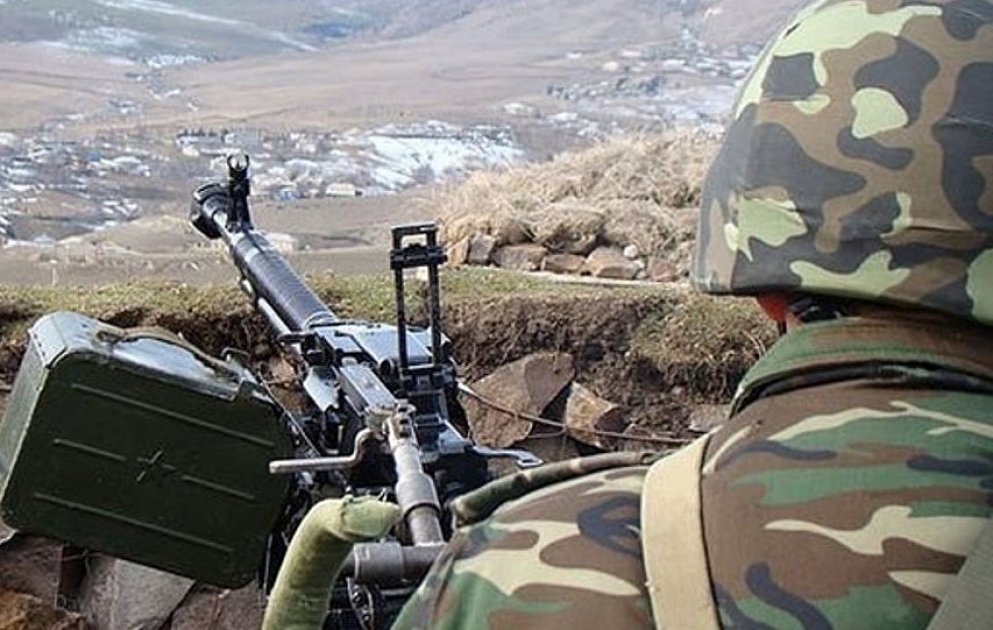 Erməni silahlı bölmələri minaatanlardan istifadə etməklə atəşkəs rejimini 17 dəfə pozub VİDEO