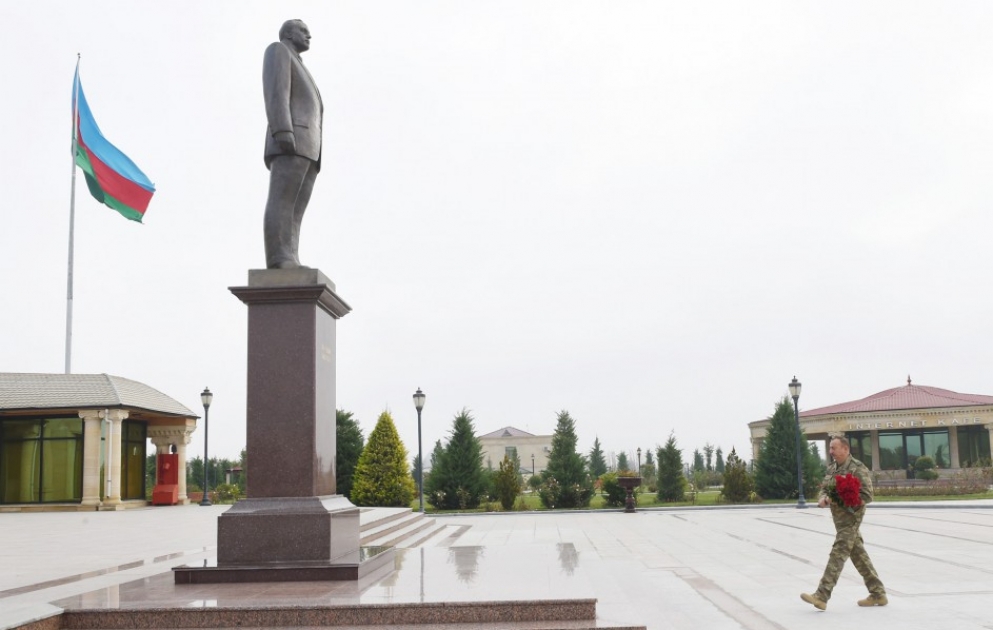 President Ilham Aliyev arrived in Fuzuli district for visit VIDEO