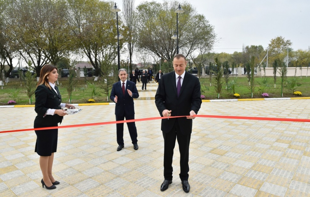 President Ilham Aliyev inaugurated 240-seat school in Beylagan VIDEO