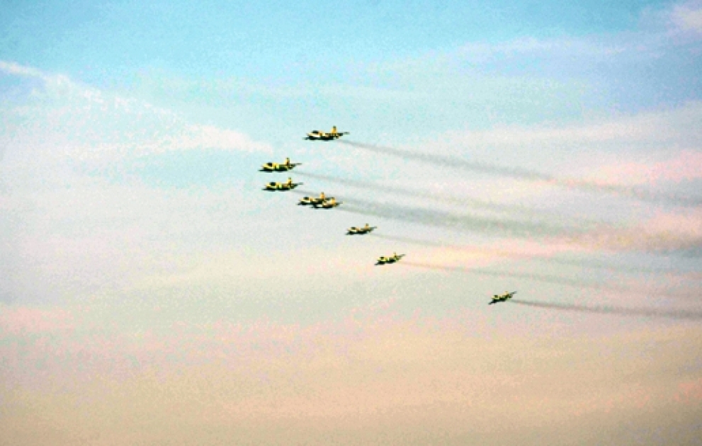 Combat aircrafts attack positions of conventional enemy VIDEO