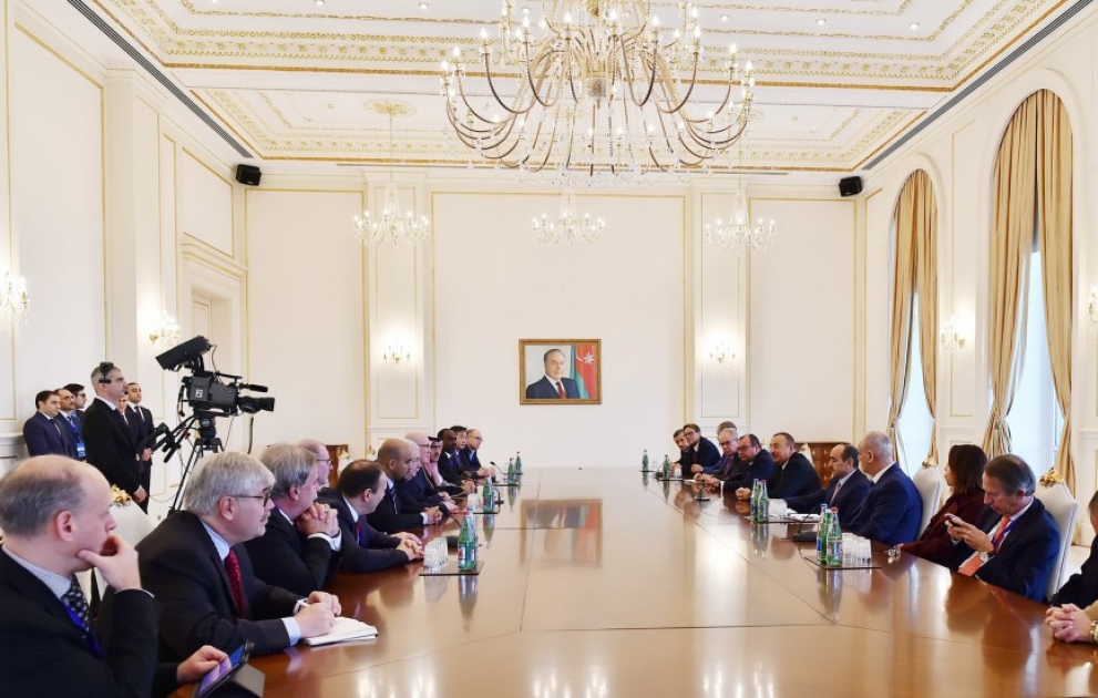 President Ilham Aliyev received group of participants of 5th News Agencies World Congress VIDEO