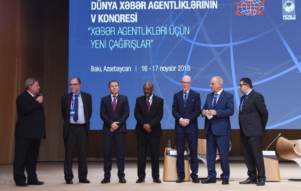 5th News Agencies World Congress ends in Baku AZERTAC assumes presidency of News Agencies World Congress VIDEO