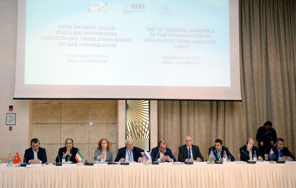 OANA's 16th General Assembly wraps up AZERTAC takes on OANA presidency for 2016-2019 VIDEO