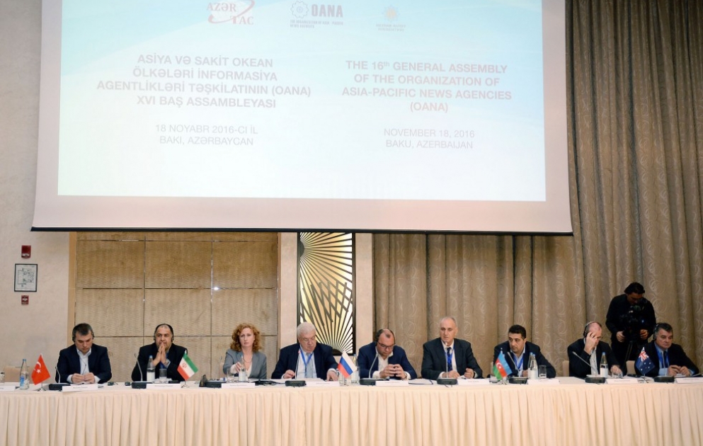 La XVIe Assemblée générale de l’OANA a terminé ses travaux à Bakou  L’AZERTAC préside l’OANA dès le 18 novembre VIDEO