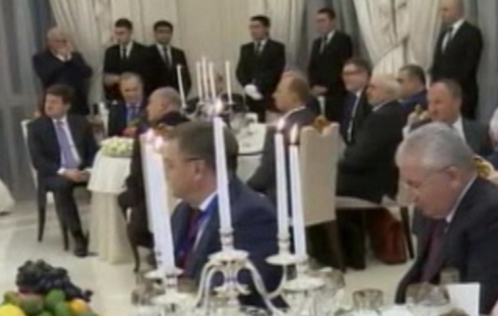 President Ilham Aliyev hosted official dinner reception in honor of Belarus President VIDEO