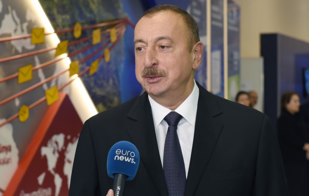 Le président azerbaïdjanais Ilham Aliyev accorde une interview aux chaînes Euronews et Rossia-24 VIDEO