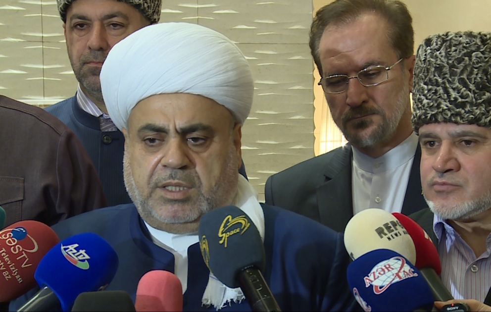 Şeyxülislam Allahşükür Paşazadə: Din xadimləri ilə görüşlər dostluq münasibətlərinə müsbət təsir göstərəcək VİDEO