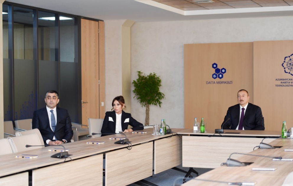 In Baku regionales Rechenzentrum und internationale Vermittlungsstelle des Ministeriums für Kommunikation und Hightech eröffnet VIDEO
