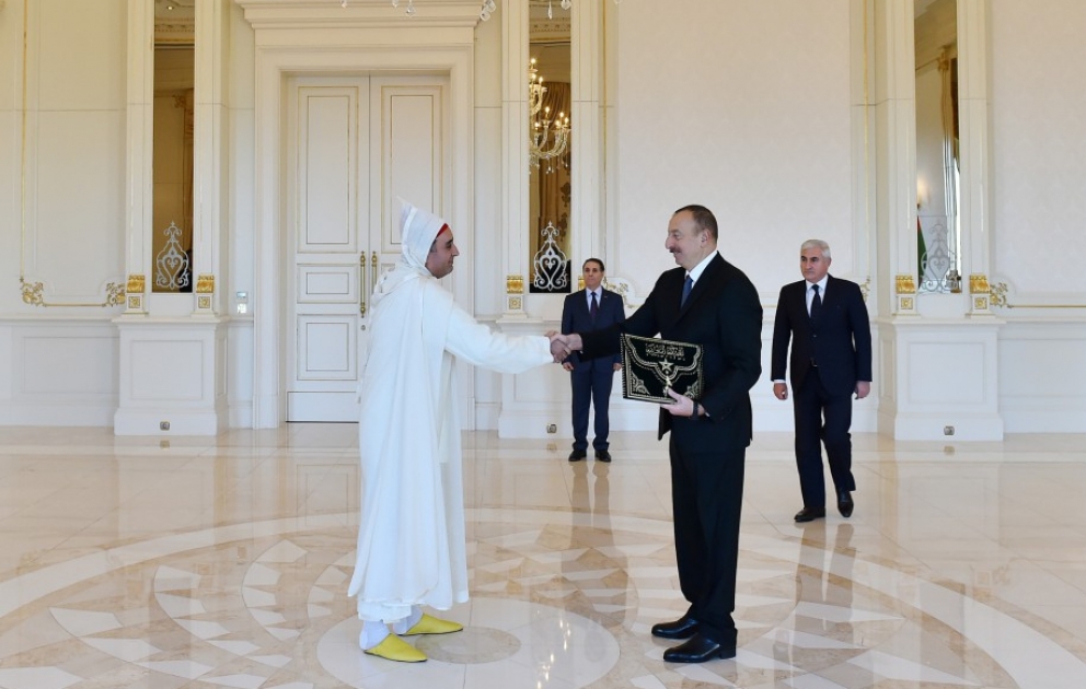 President Ilham Aliyev received credentials of incoming Moroccan Ambassador VIDEO