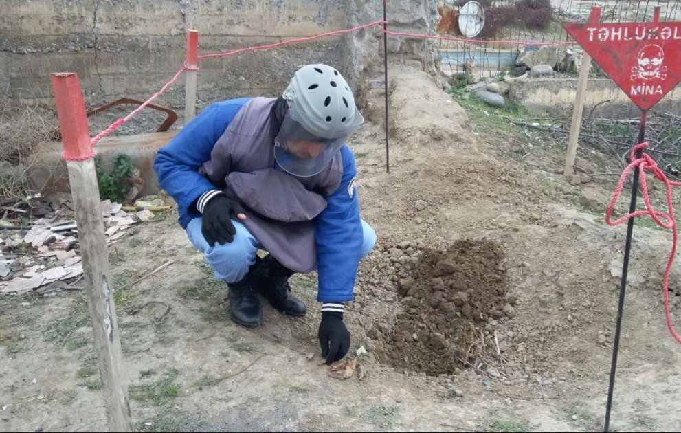 Tərtər rayonunda tank əleyhinə mina tapılıb VİDEO