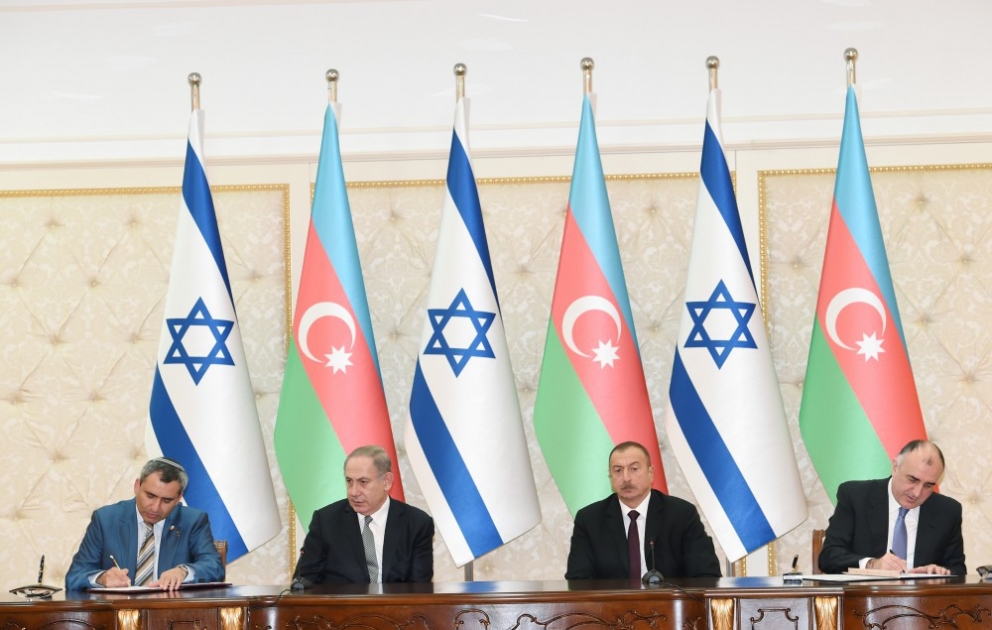 Aserbaidschan und Israel unterzeichnen Dokumente VIDEO