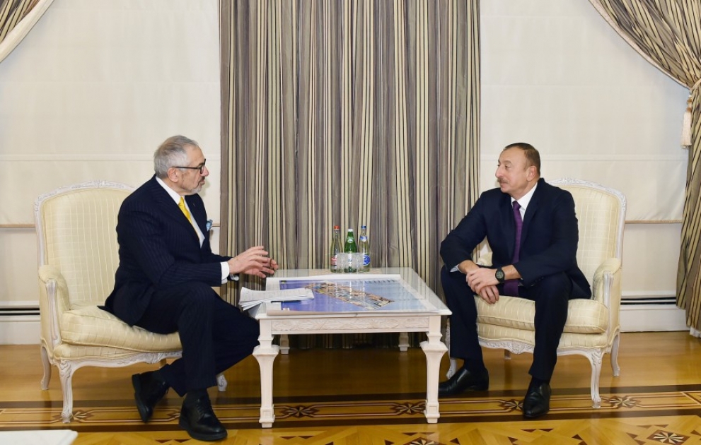 President Ilham Aliyev received Chairman of Board at Italian Danieli & C. Officine Meccaniche S.p.A VIDEO