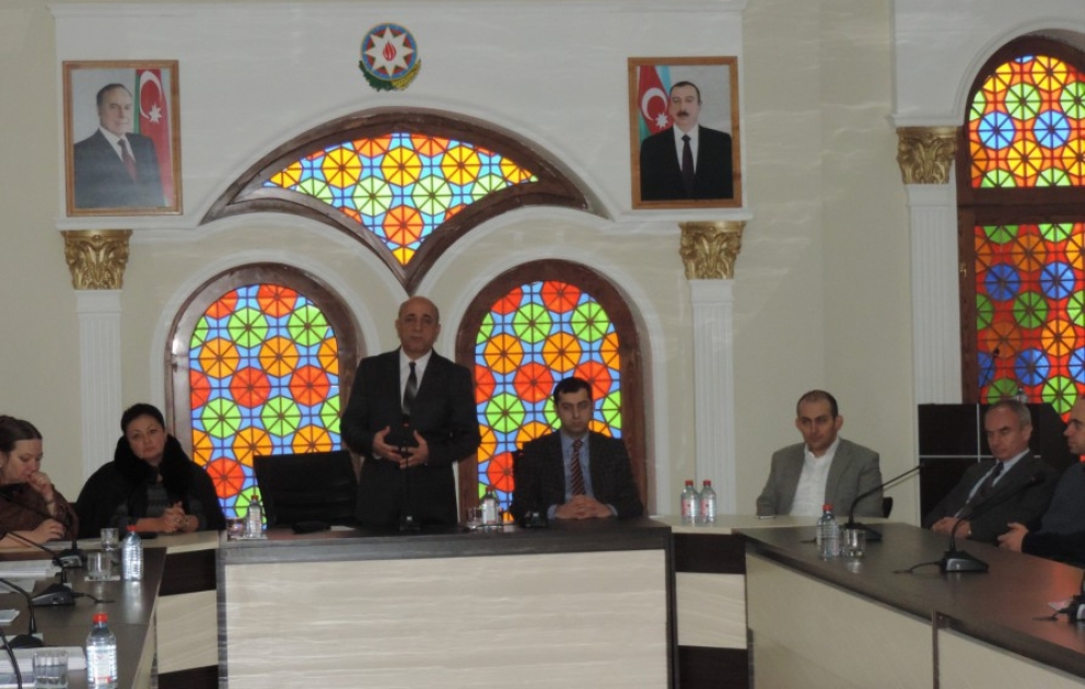 Moskva Dövlət Universitetinin Bakı filialının əməkdaşları şimal bölgəsinin məktəbliləri ilə görüşüblər VİDEO