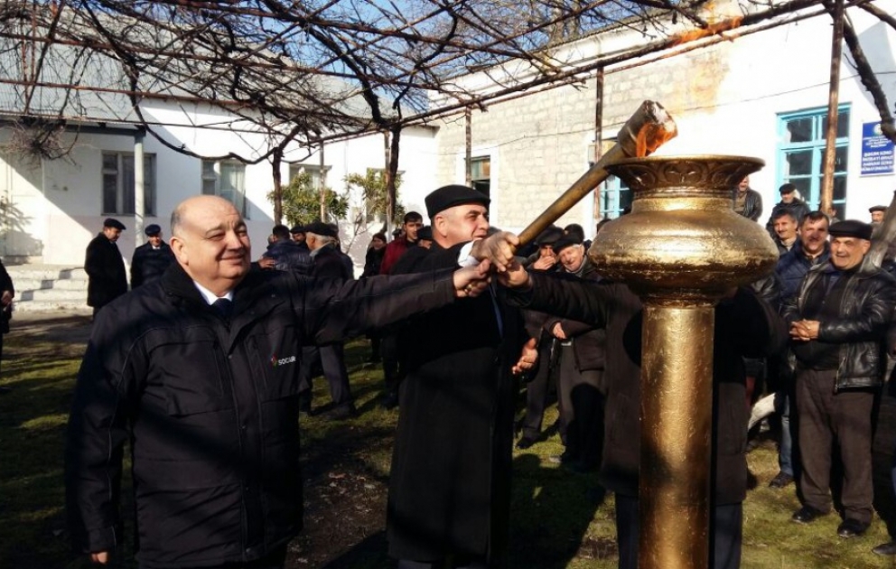 Göyçayın Şəkər kəndinə təbii qazın verilməsi sakinlərin bayram əhval-ruhiyyəsini daha da artırıb VİDEO