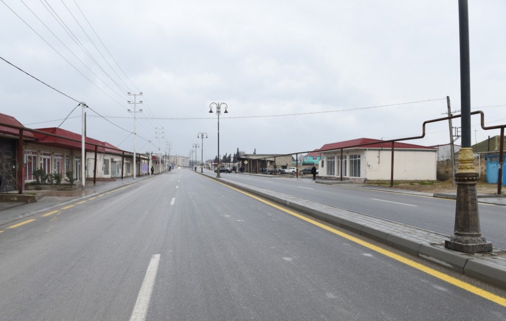 President Ilham Aliyev viewed newly renovated Ali Isazade Street in Bina VIDEO