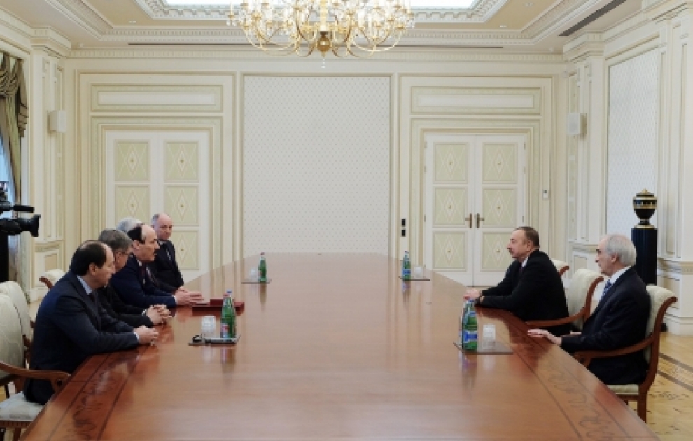 President Ilham Aliyev received delegation led by head of the Republic of Dagestan of the Russian Federation Ramazan Abdulatipov VIDEO