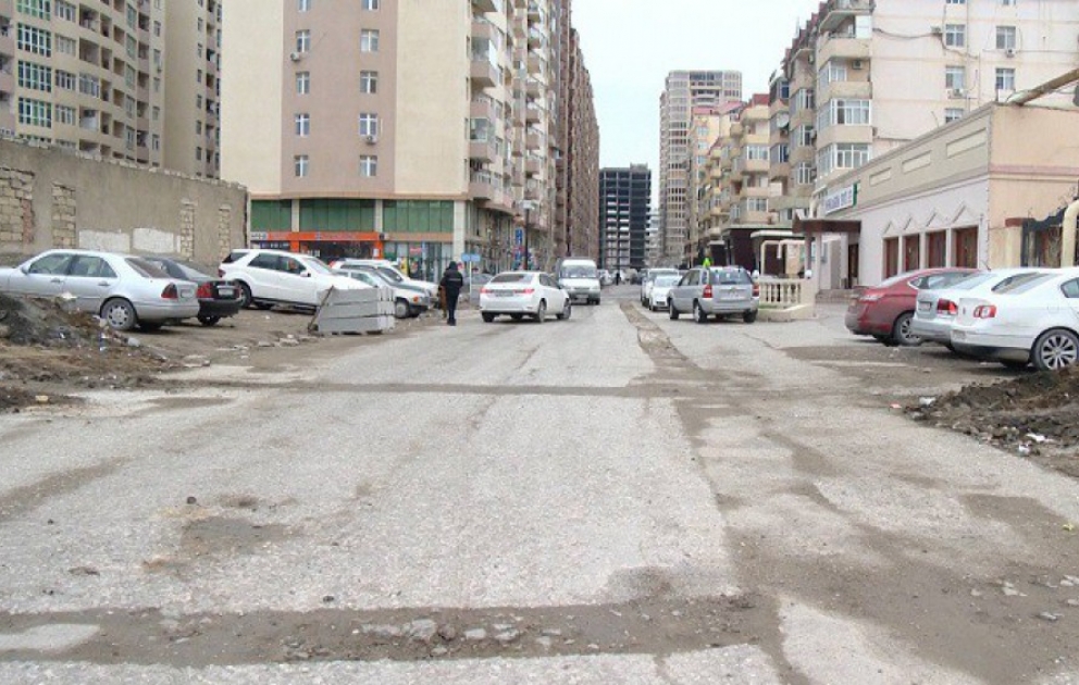 Süleyman Vəzirov küçəsinin təmirinə başlanılıb VİDEO