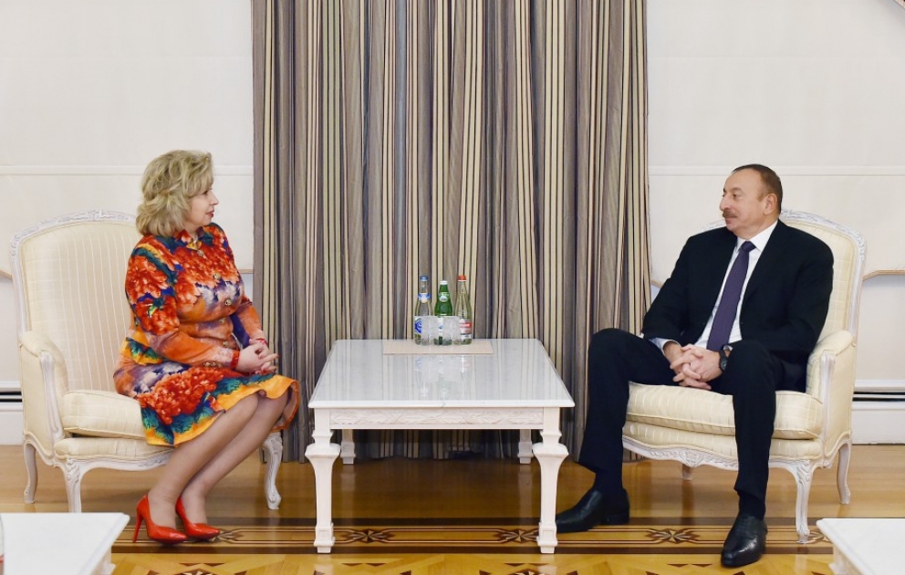 Aserbaidschans Präsident Ilham Aliyev empfängt Russlands Menschenrechtsbeauftragten VIDEO