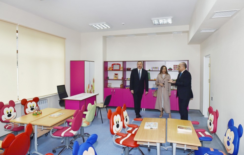 Le président Ilham Aliyev visite le Centre de réhabilitation pour enfants après la restauration VIDEO