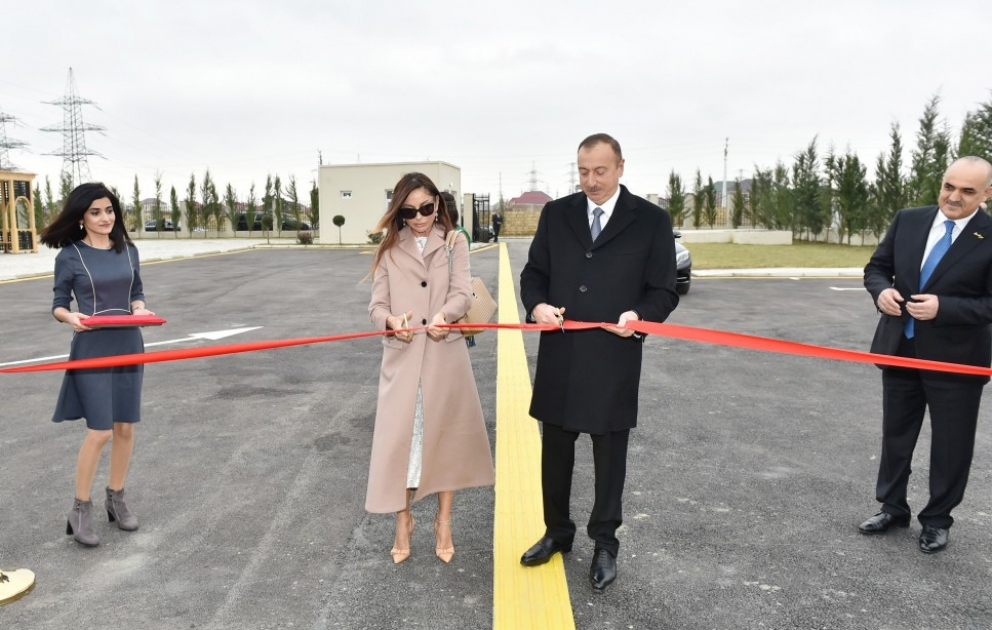 President Ilham Aliyev attended opening of social rehabilitation centers and shelters for people with disabilities in Zabrat district VIDEO