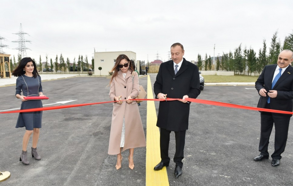 Le président Ilham Aliyev a participé à l’ouverture des centres de réhabilitation et des asiles pour les personnes handicapées à Zabrat VIDEO