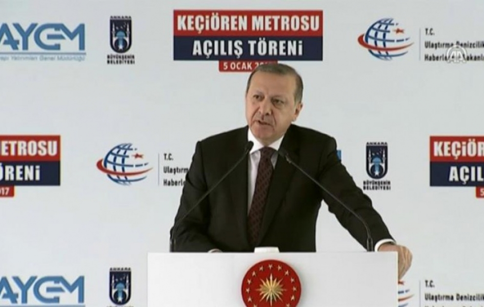 Ankarada yeni metro xətti istifadəyə verilib VİDEO