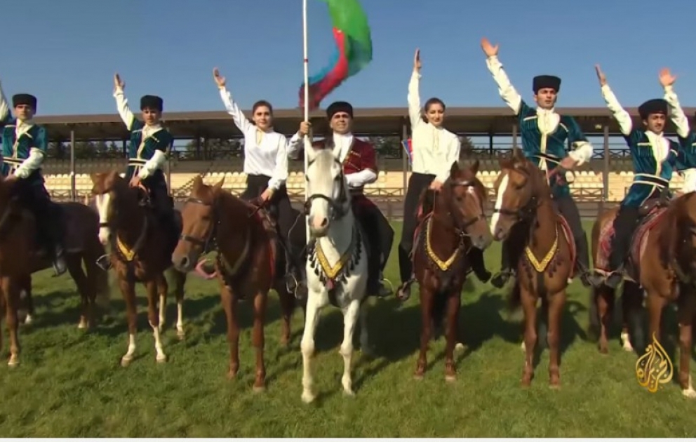 Al Jazeera broadcasts video about Karabakh horses VIDEO
