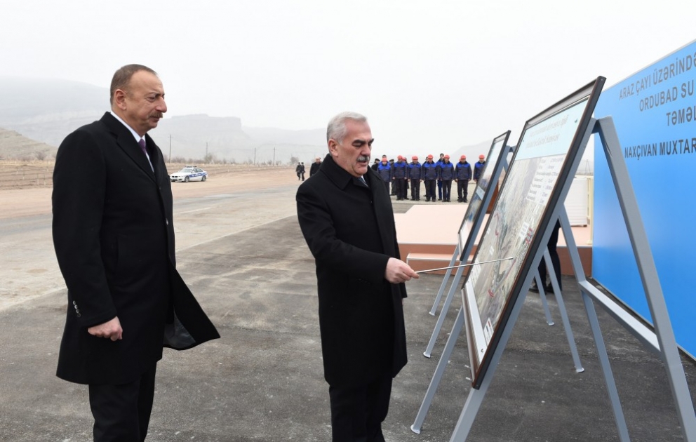Prezident İlham Əliyev Ordubad Su Elektrik Stansiyasının təməlqoyma mərasimində iştirak edib VİDEO