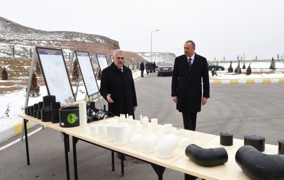 Culfa rayon mərkəzinə və ətraf kəndlərə içməli suyun verilməsi mərasimi olub Prezident İlham Əliyev mərasimdə iştirak edib VİDEO