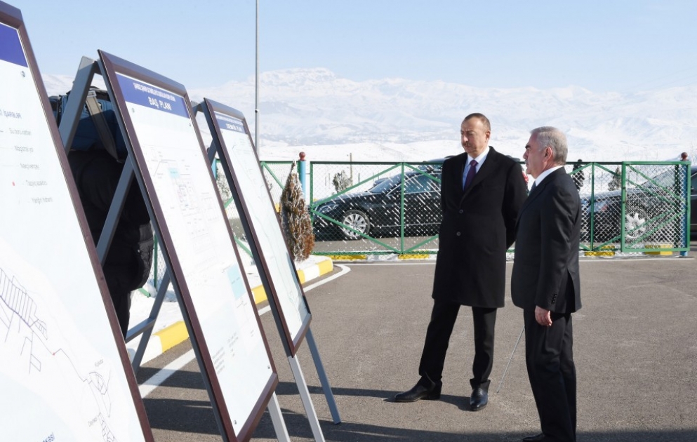 President Ilham Aliyev attended ceremony to launch drinking water supply in Shahbuz city and surrounding villages VIDEO
