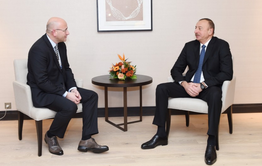 President Ilham Aliyev met with President of Europe Selling & Market Operations at Procter & Gamble in Davos VIDEO