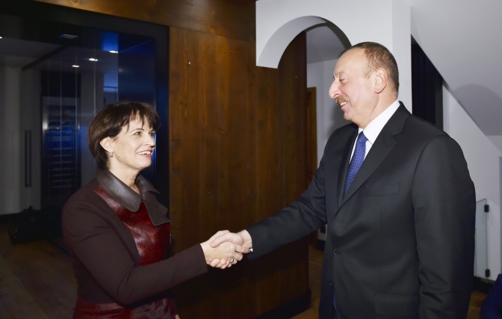 Rencontre des présidents azerbaïdjanais et suisse à Davos VIDEO