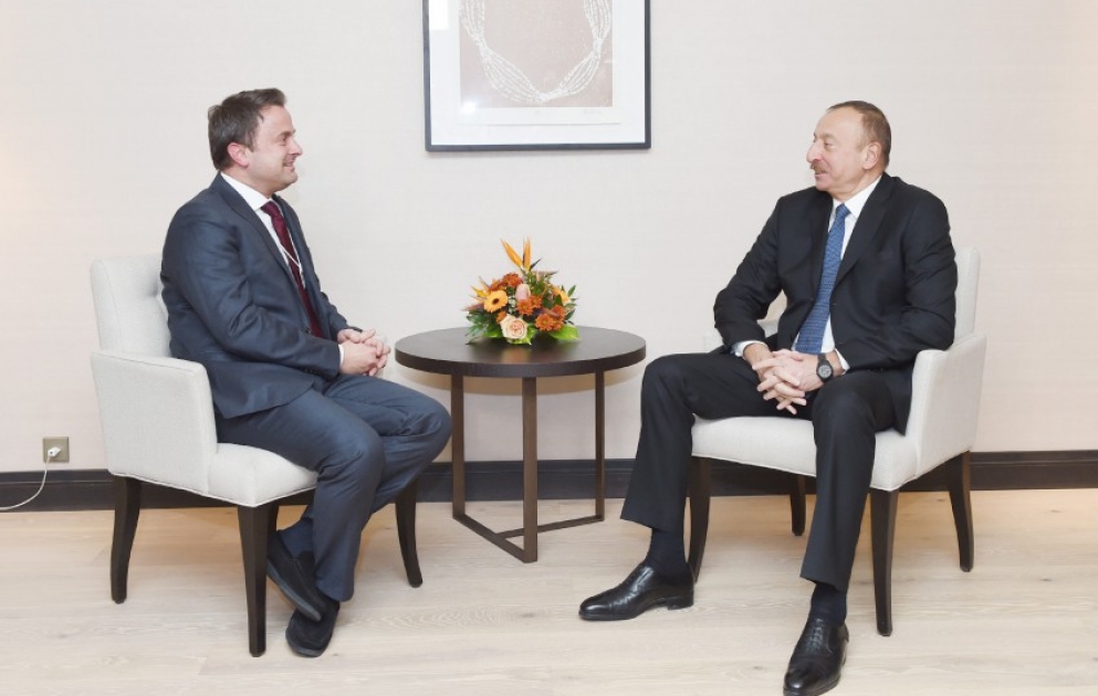 Entretien du président Ilham Aliyev avec le Premier ministre luxembourgeois VIDEO