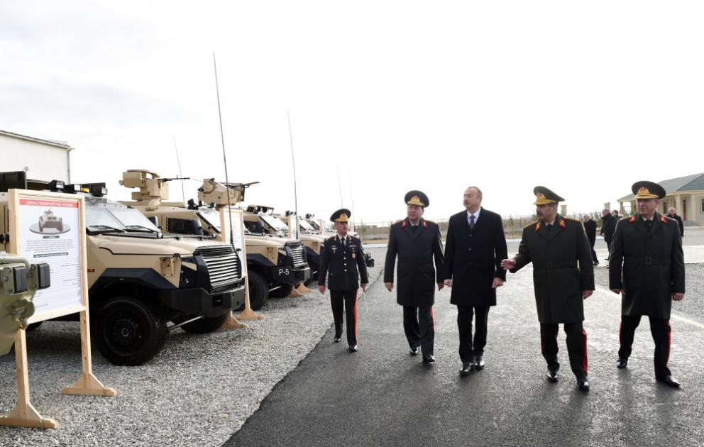 President Ilham Aliyev attended opening of new military camp of Defense Ministry's military unit VIDEO