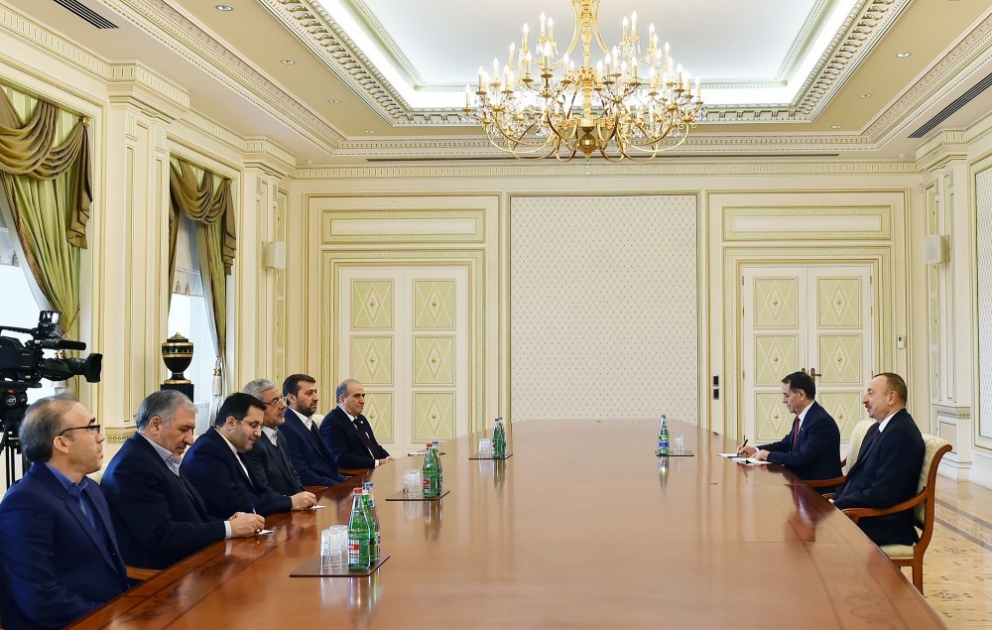 President Ilham Aliyev received delegation led by governor of West Azerbaijan Province of Iran VIDEO
