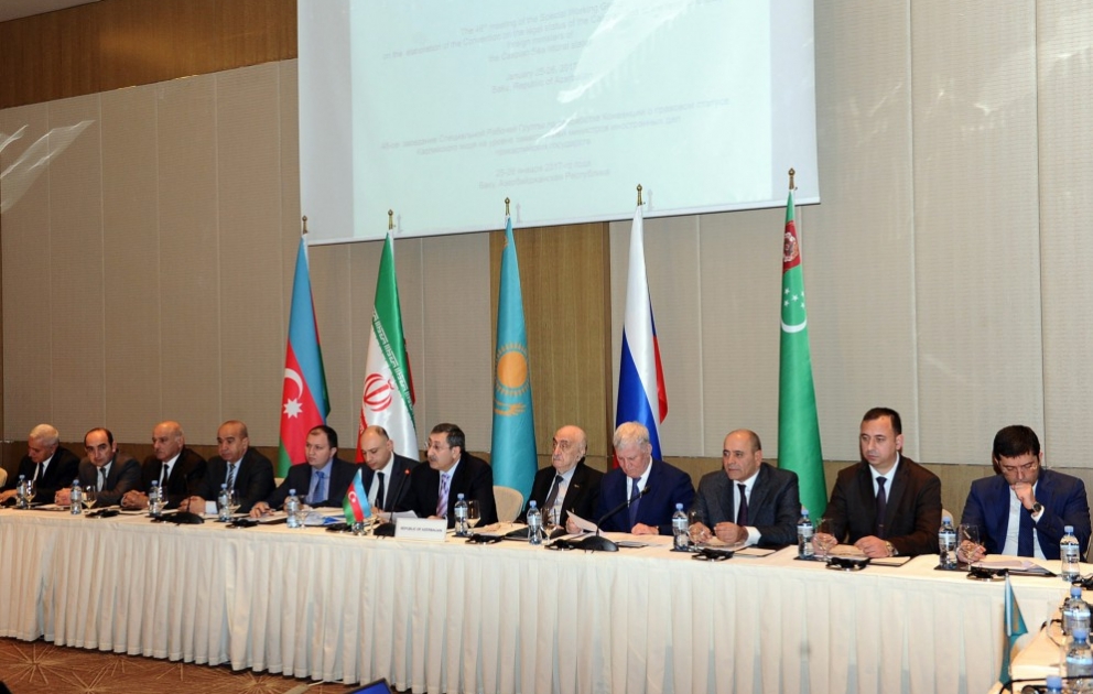 Meeting of working group on Caspian legal status underway in Baku VIDEO