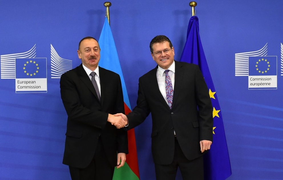 President Ilham Aliyev met with European Commission Vice-President for Energy Union VIDEO
