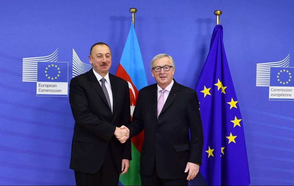 President Ilham Aliyev met with President of European Commission Jean-Claude Juncker VIDEO
