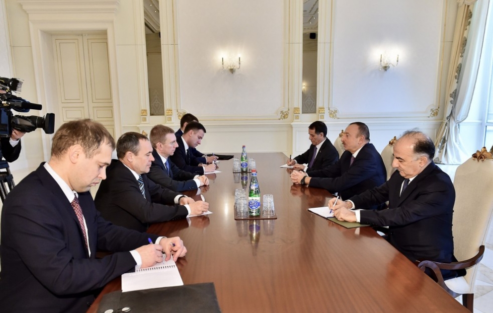 Le président Ilham Aliyev reçoit le ministre letton des Affaires étrangères VIDEO