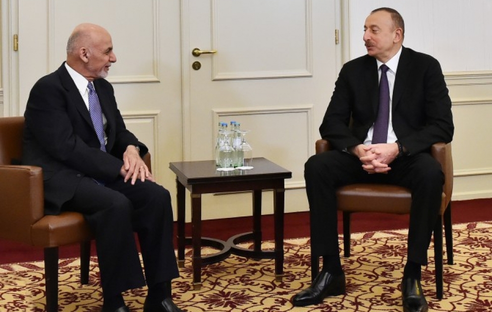 President Ilham Aliyev met with Afghan President Mohammad Ashraf Ghani in Munich VIDEO