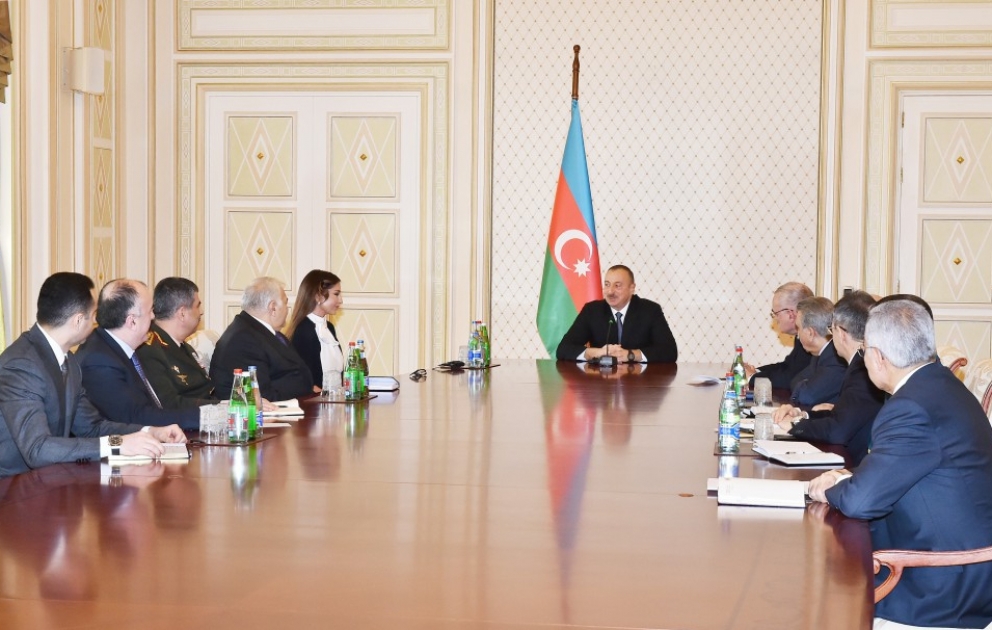 Sitzung des Sicherheitsrates unter Vorsitz von Präsident Ilham Aliyev VIDEO