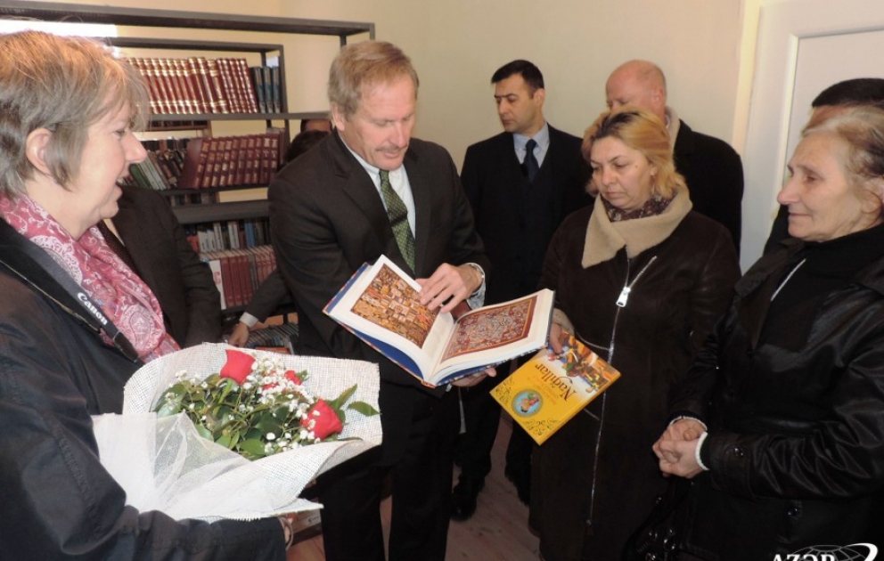 US Ambassador to Azerbaijan visits Khojaly genocide memorial in Goranboy VIDEO