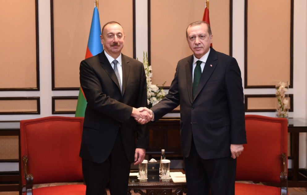 President Ilham Aliyev met with Turkish President Recep Tayyip Erdogan VIDEO