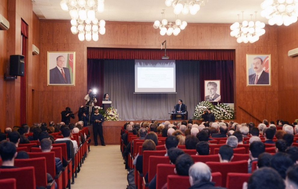 Görkəmli alim İsrafil Quliyevin anadan olmasının 100 illiyinə həsr edilmiş konfrans keçirilib VİDEO