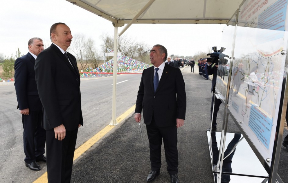 Saatlı-Sarıcalar-Qara Nuru-Şirinbəyli-Fətəlikənd-Azadkənd avtomobil yolu yenidənqurmadan sonra istifadəyə verilib  YENİLƏNİB VİDEO