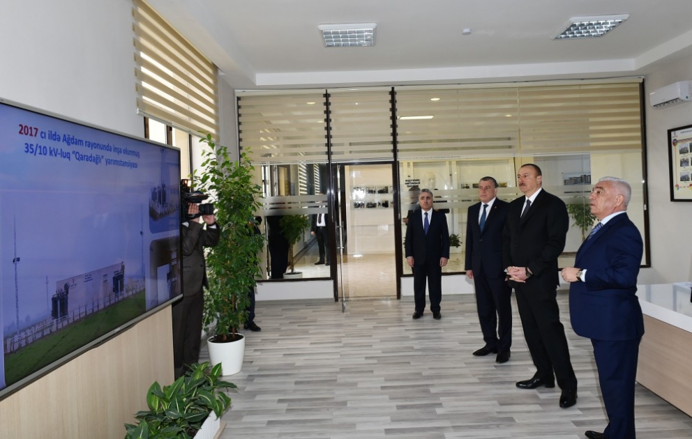 President Ilham Aliyev inaugurated Sarijalar substation in Saatli district VIDEO