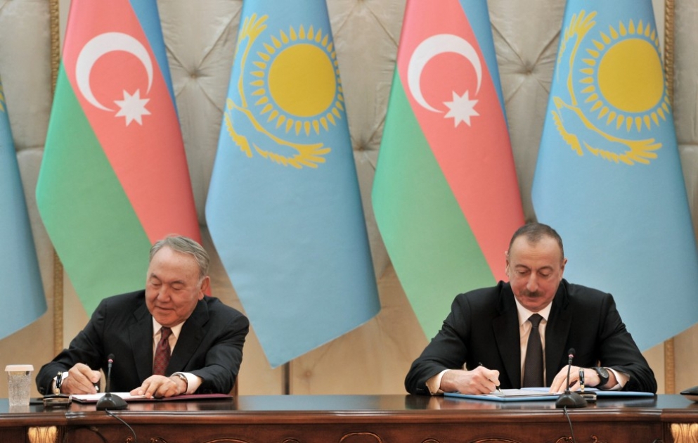 Azerbaijan, Kazakhstan signed documents VIDEO