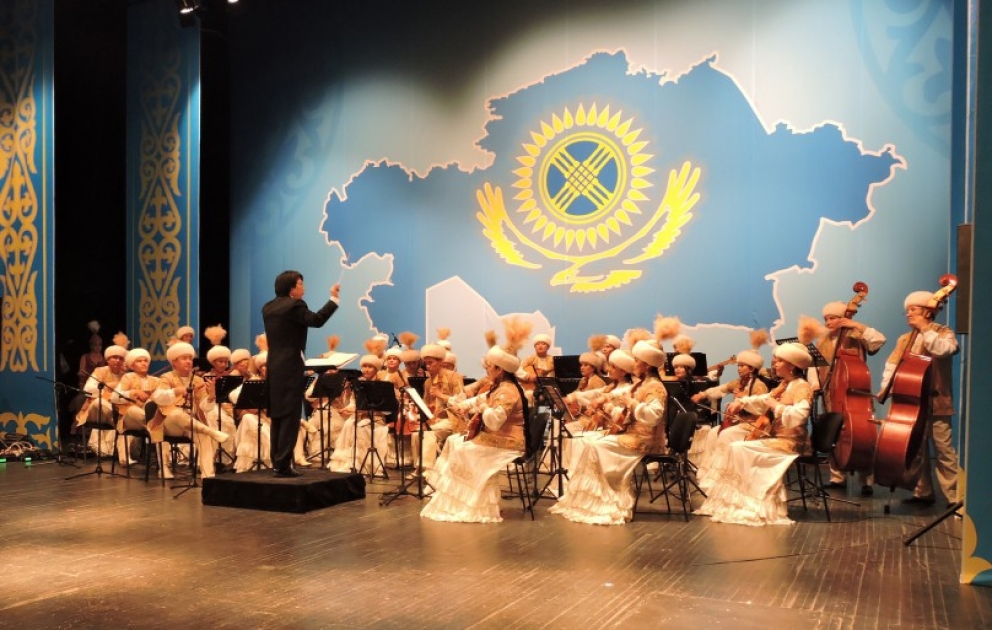 Qızıl Orda vilayətinin incəsənət ustaları Şəki sənətsevərlərinin qonağı olub VİDEO